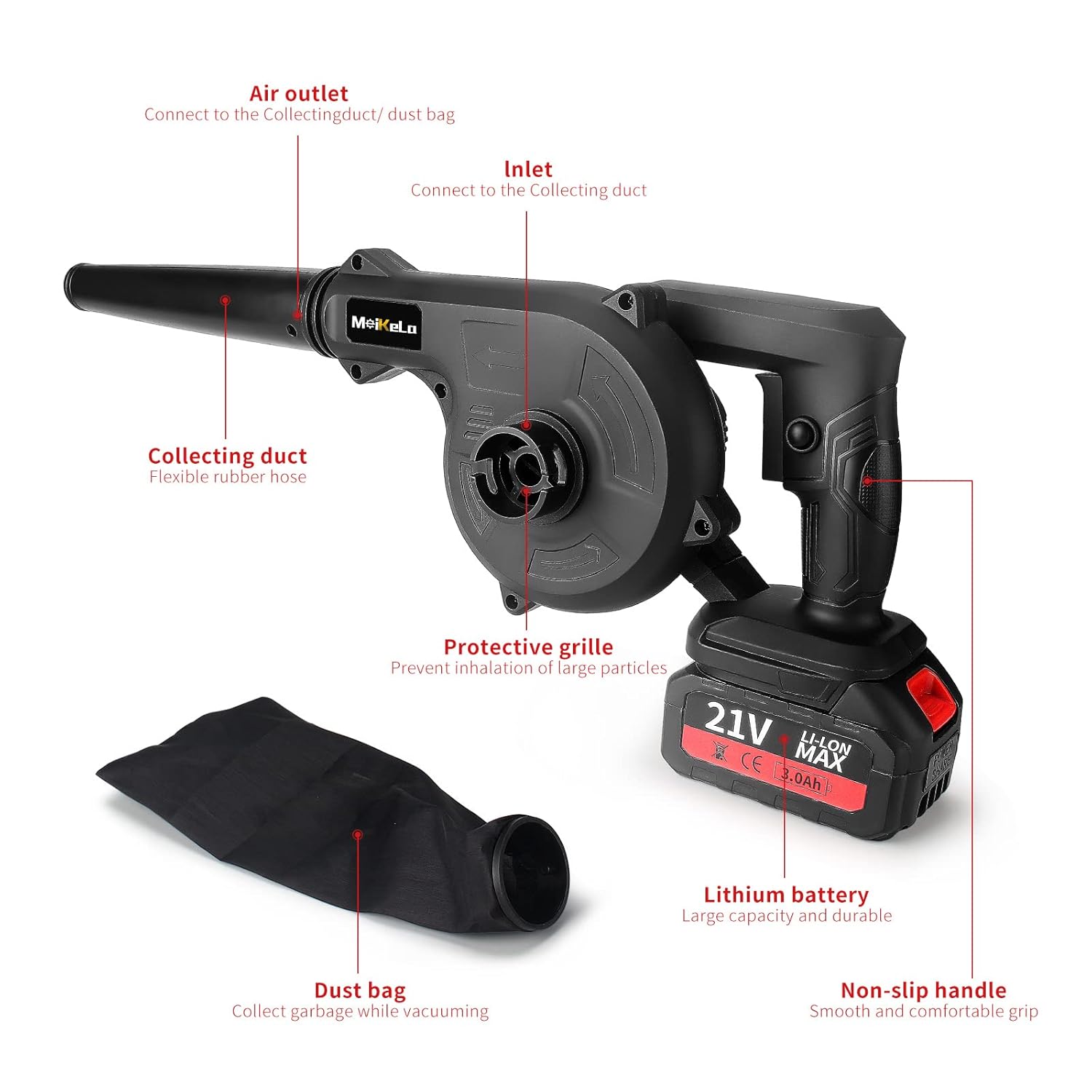 VIKTOP, Mini Leaf Blower, Car Vacuum Cleaner, Mini Vacuum Cleaner
